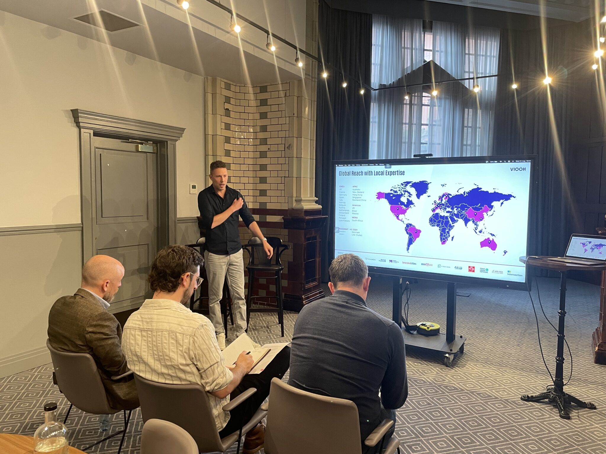 The judging panel during the Salford Sessions
